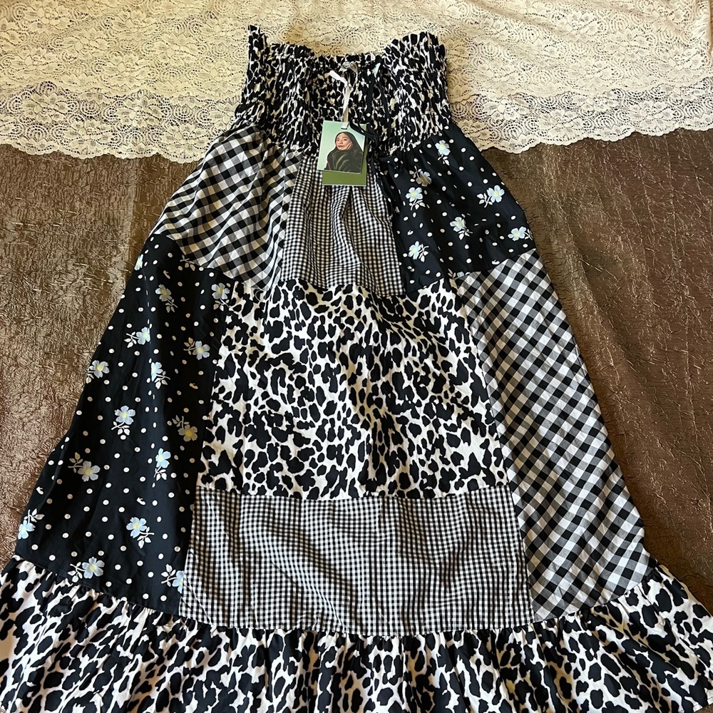 Sandy Liang Poplin patchwork Dress - Picture 2 of 11